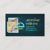 Private Math Tutor – 数学教育者 名刺 (正面)