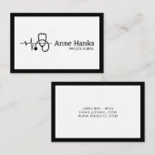 Private Nurse Caregiver Health 名刺 (正面/裏面)