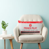Private Pilot “Password Required” Throw Pillow ランバークッション (椅子)