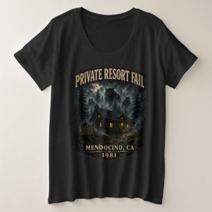 Private Resort Fail Women's Plus Size Dark プラスサイズTシャツ