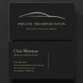 Private Transportation Black & Gold 名刺