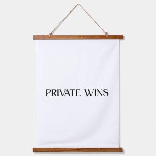 Private Wins Large Fabric Wall Tapestry 吊り下げ型タペストリー (正面)