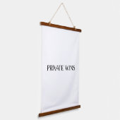 Private Wins Large Fabric Wall Tapestry 吊り下げ型タペストリー (傾斜あり)