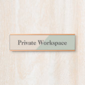 Private Workspace Office Boundary サインプレート (正面)