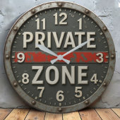 Private zone metallic ラージ壁時計