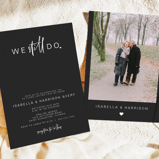 PRIYA黒写真コンテンポラリー誓の更新 招待状