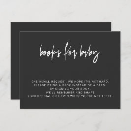 PRIYA モダン Edgy Black Books forベビー 招待状