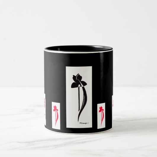 PRLimagesの黒いマグ ツートーンマグカップ (中央)