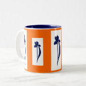 PRLimages OrangeNavyのアイリスマグ ツートーンマグカップ (正面左)