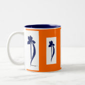 PRLimages OrangeNavyのアイリスマグ ツートーンマグカップ (左)