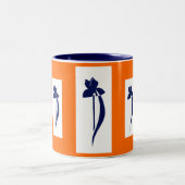 PRLimages OrangeNavyのアイリスマグ ツートーンマグカップ (中央)