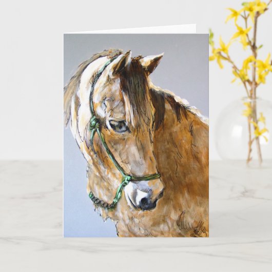 PRNS、Buck of the Morgan Horse Ranch氏 カード (黄色い花)