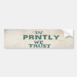 Prntlyのバンパーステッカー バンパーステッカー