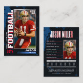 PROサッカーカード統計プレイヤーのトレーディングカード付き コーリングカード (正面/裏面)