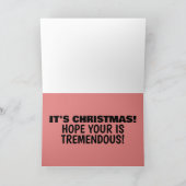 PROドナルドトランプクリスマスユゲ！カーおもしろいド シーズンカード (内部)