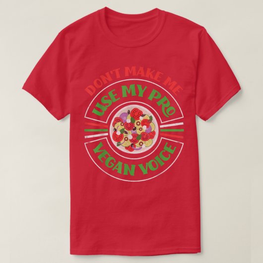 Proビーガン音声ベジタリアン Tシャツ (デザイン正面)