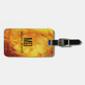 PROブラシ仕上げメタリック荷物タグ ラゲッジタグ (正面横)