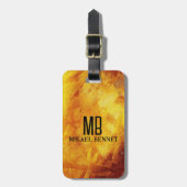 PROブラシ仕上げメタリック荷物タグ ラゲッジタグ (正面縦)