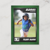 PROベースボールカード統計プレイヤーのトレーディングカード コーリングカード (正面)