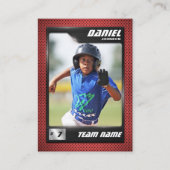 PROベースボールカード統計プレイヤーのトレーディングカード コーリングカード (正面)