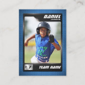 PROベースボールカード統計プレイヤーのトレーディングカード コーリングカード (正面)