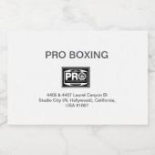 PROボクシング フードラベル (シングルラベル)