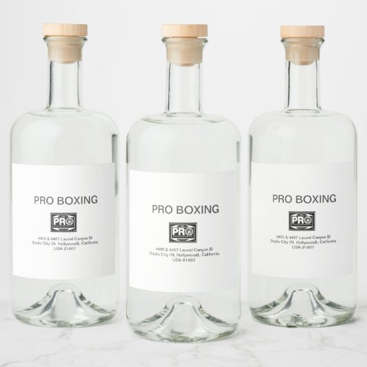 PROボクシング リキュールボトルラベル (ボトル)