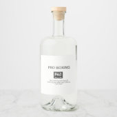 PROボクシング リキュールボトルラベル (正面)