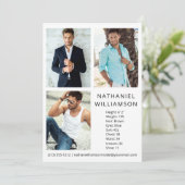 Proモデルモダンとアクター3フォトコンポジットカード 招待状 (スタンド正面)