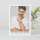 Proモデルモダンアクターのフォトカード 招待状 (スタンド正面)