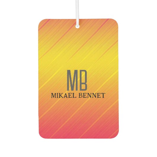 PRO金ゴールドブラシ付きメタル カーエアーフレッシュナー (正面)