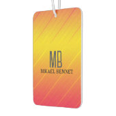 PRO金ゴールドブラシ付きメタル カーエアーフレッシュナー (左)