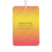 PRO金ゴールドブラシ付きメタル カーエアーフレッシュナー (裏面)