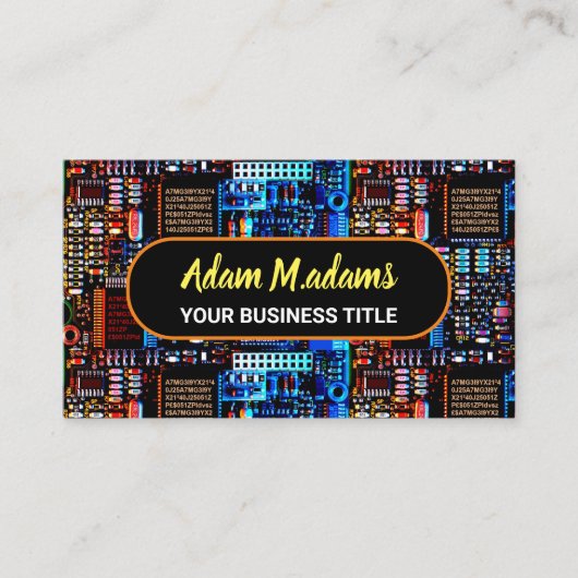 Pro電子PCBプリント回路基板(QRコード) 名刺 (正面)