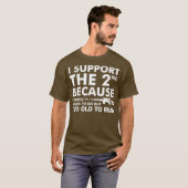 Pro おもしろい Second Amment銃愛好者ギフト Tシャツ (正面フル)