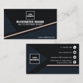 Pro 気に Auto RepairショップBSカード 名刺 (正面/裏面)