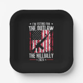 Pro 45 Iはアウトローとヒルビリーのための投票している ペーパープレート (正面)