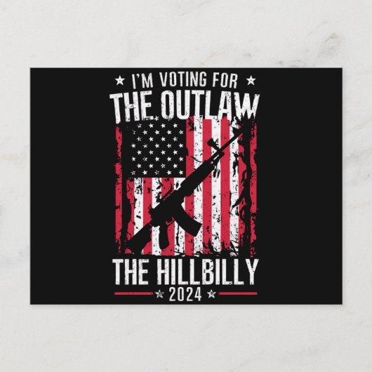 Pro 45 Iはアウトローとヒルビリーのための投票している ポストカード (正面)