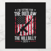 Pro 45 Iはアウトローとヒルビリーのための投票している ワインラベル (シングルラベル)