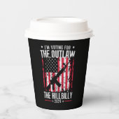 Pro 45 Iはアウトローとヒルビリーのための投票している 紙コップ (正面)