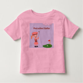 Pro(active) Golfer, girl  トドラーTシャツ