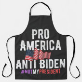 PRO AMERICA ANTI BIDEN エプロン (正面)