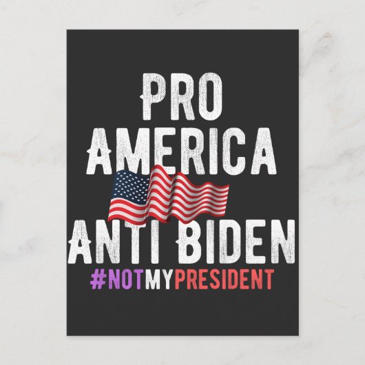 PRO AMERICA ANTI BIDEN シーズンポストカード (正面)