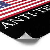 Pro-america Anti-trump - American Usa Flag Resist ポスター (角)
