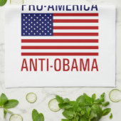 PRO-AMERICAN ANTI-OBAMA キッチンタオル (折り畳み)