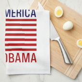 PRO-AMERICAN ANTI-OBAMA キッチンタオル (四つ折り)
