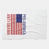 PRO-AMERICAN ANTI-OBAMA キッチンタオル (横)