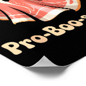 Pro Boo Sciutto Funny Italian Halloween Ghost Pros ポスター (角)