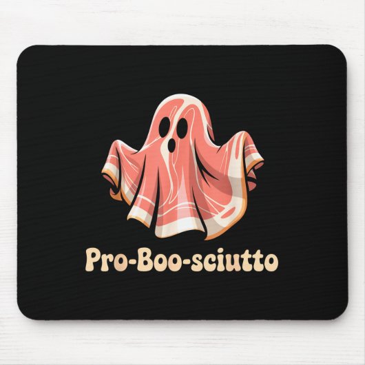 Pro Boo Sciutto Funny Italian Halloween Ghost Pros マウスパッド (正面)