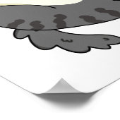 Pro-cat-stinator おもしろい Fat cat Pun ポスター (角)